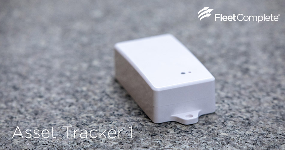 Asset Tracker 1 on a marble surface.